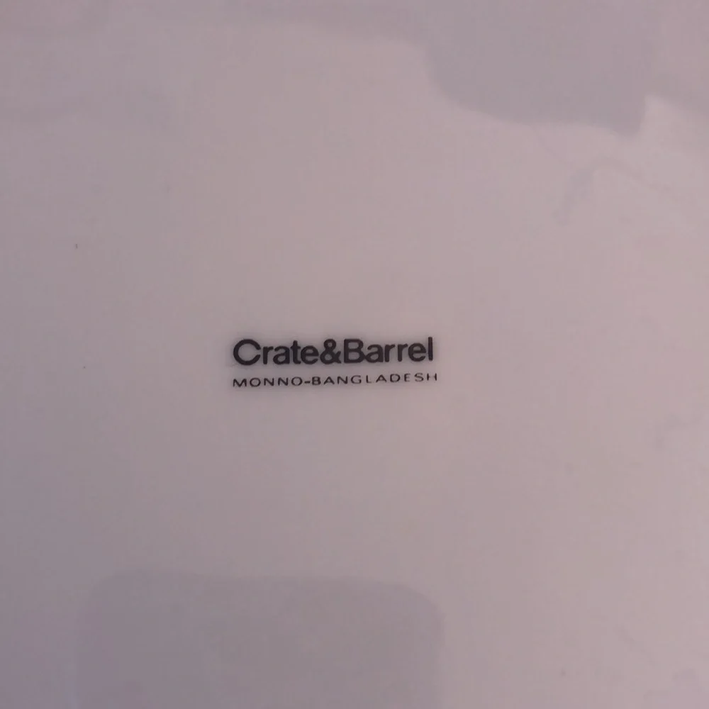 Crate & Barrel Plate Set